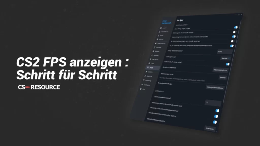 CS2 FPS anzeigen - Schritt für Schritt Anleitung