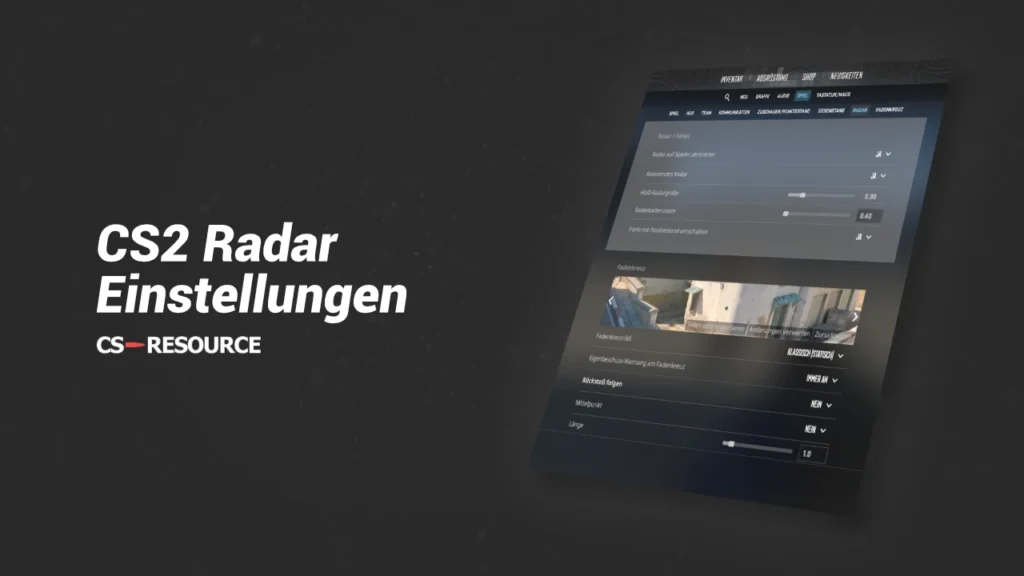 CS2 radar juist instellen