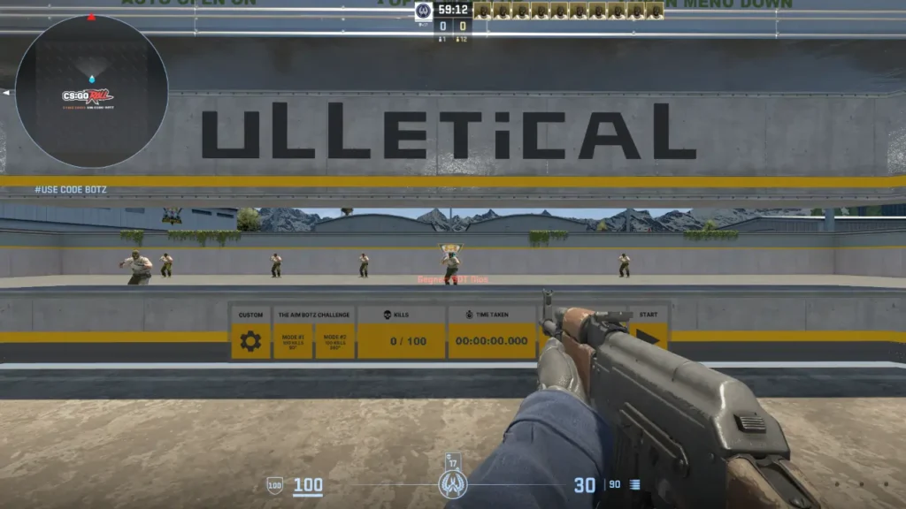 CS2 Warm Up Map (Aim Botz)