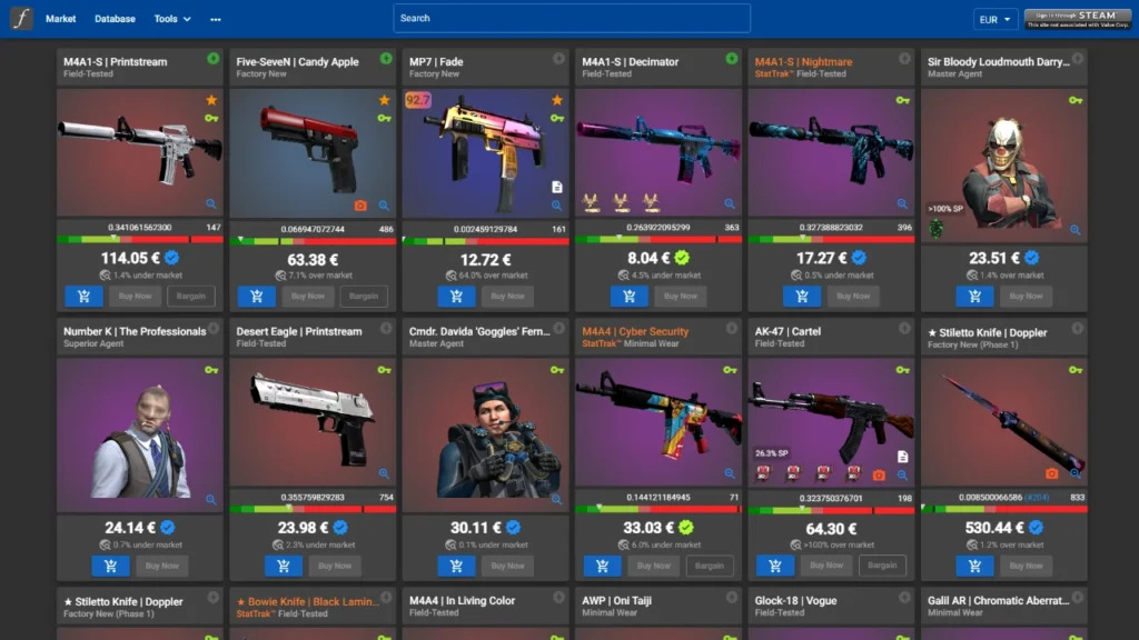 CSFloat marknadsplats